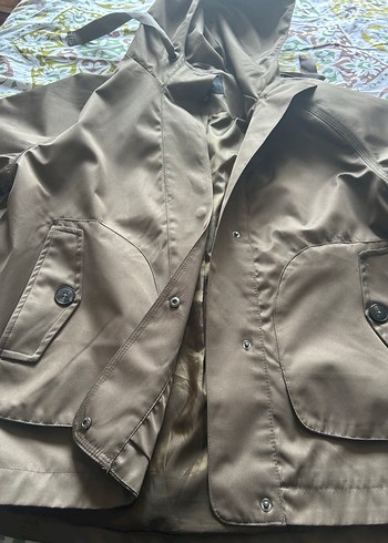 Mavi Düğmeli  Midi Ceket - Görsel 4