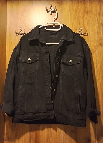 Siyah Oversize Kot Ceket