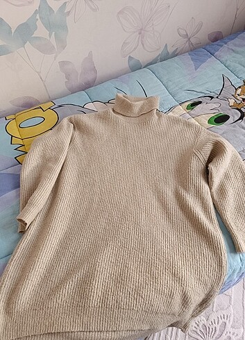 Bej kalın kışlık kazak 