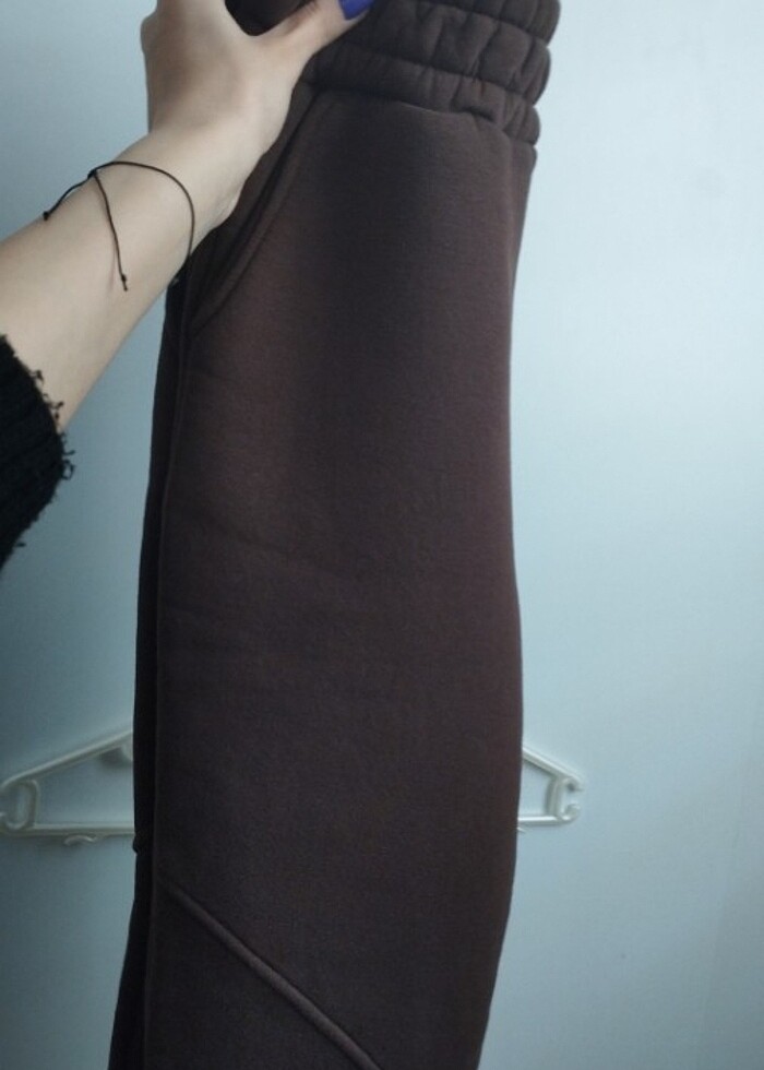 Kahverengi polarlı eşofman  - Görsel 2