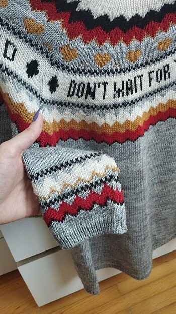 Desenli kazak - Görsel 5