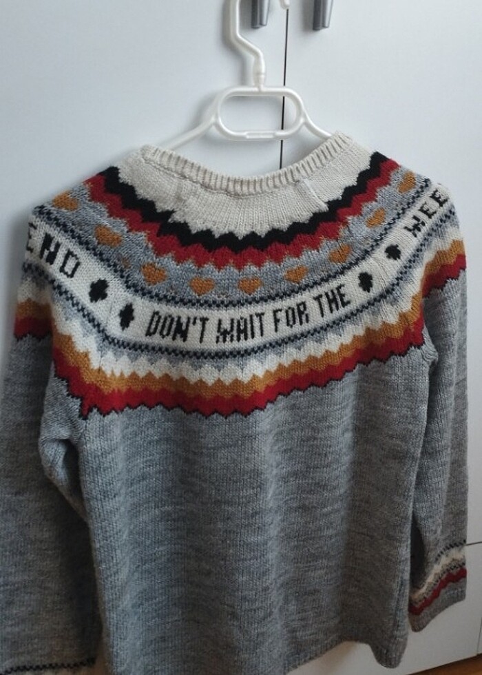 Desenli kazak - Görsel 3