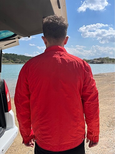 Calvin Klein Kırmızı Ceket - Görsel 2