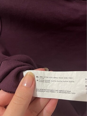 Mürdüm Baskılı Addax Crop - Görsel 4