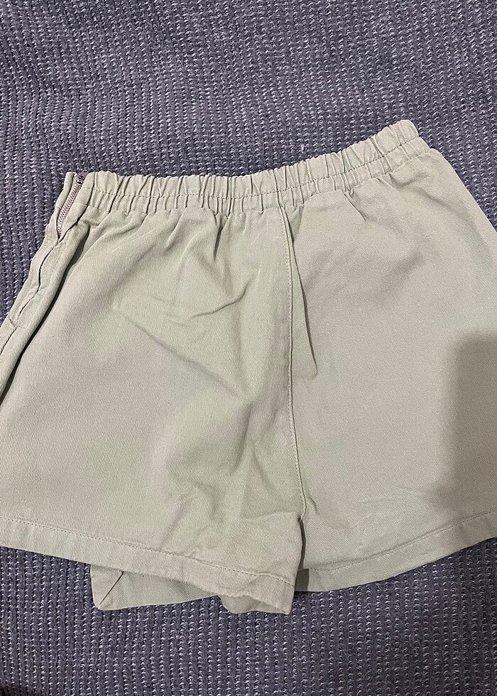 Haki şort etek - Görsel 3