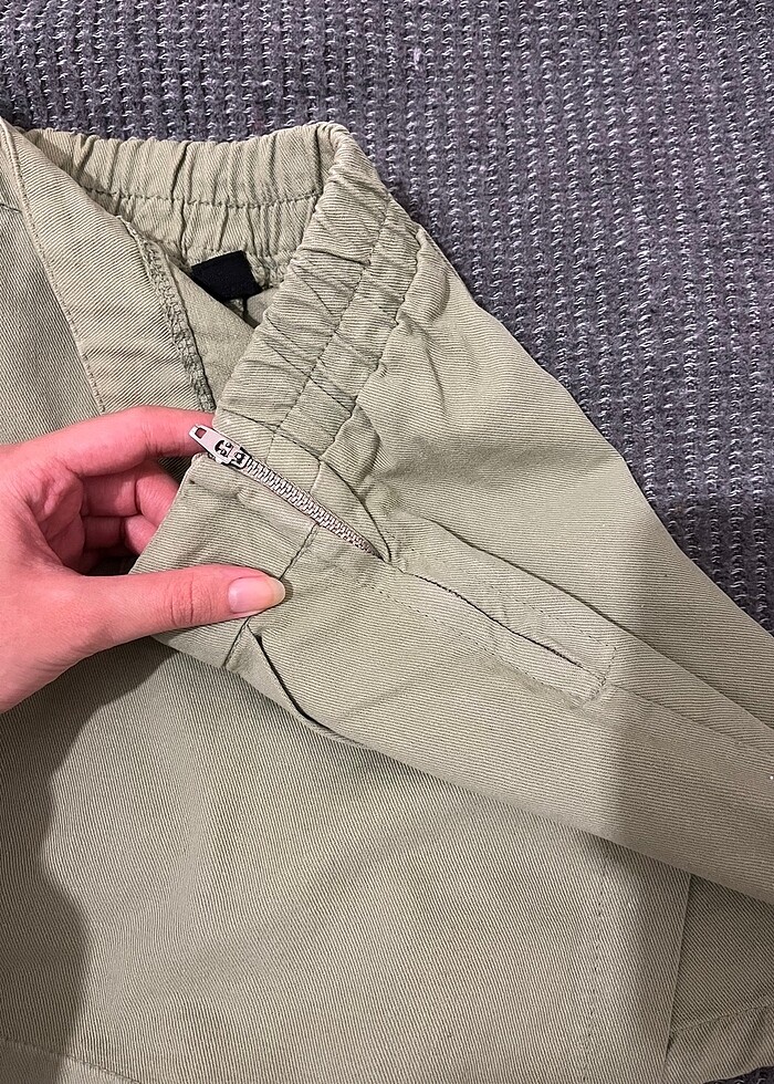 Haki şort etek - Görsel 2