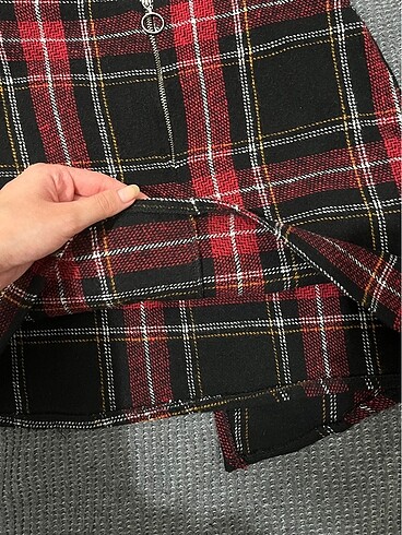 Desenli mini etek - Görsel 6