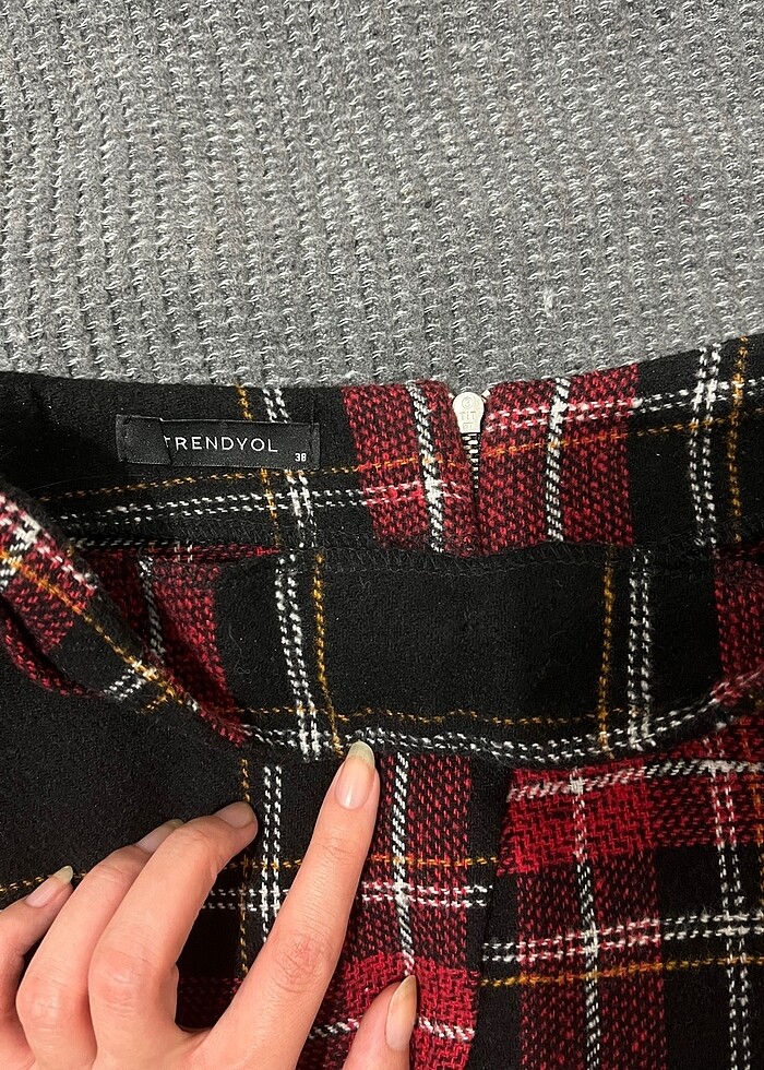 Desenli mini etek - Görsel 4