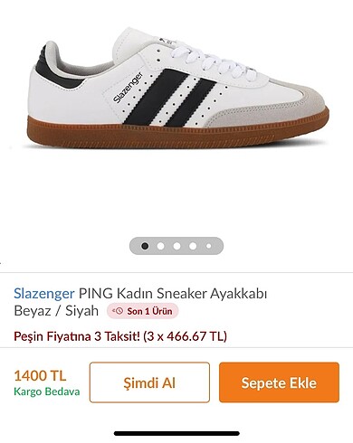 Slazenger samba model ayakkabı