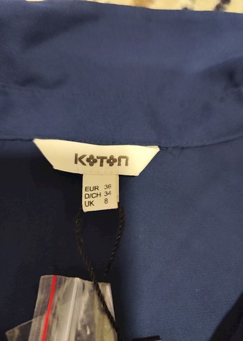 Düğmeli Lacivert Bohem Kadın Gömlek - Görsel 2