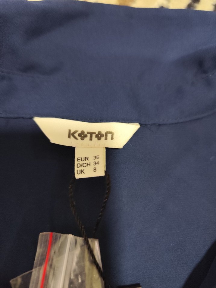 Düğmeli Lacivert Bohem Kadın Gömlek - Görsel 2