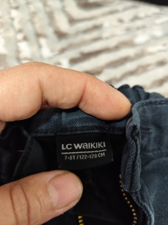 erkek cocukLacivert ve Siyah Esnek Kot Pantolon - Görsel 5