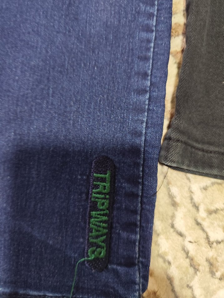 erkek cocukLacivert ve Siyah Esnek Kot Pantolon - Görsel 2