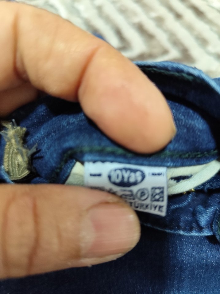 erkek cocukLacivert ve Siyah Esnek Kot Pantolon - Görsel 4