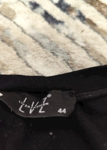 Siyah bisiklet yaka Midi Tunik - Görsel 2