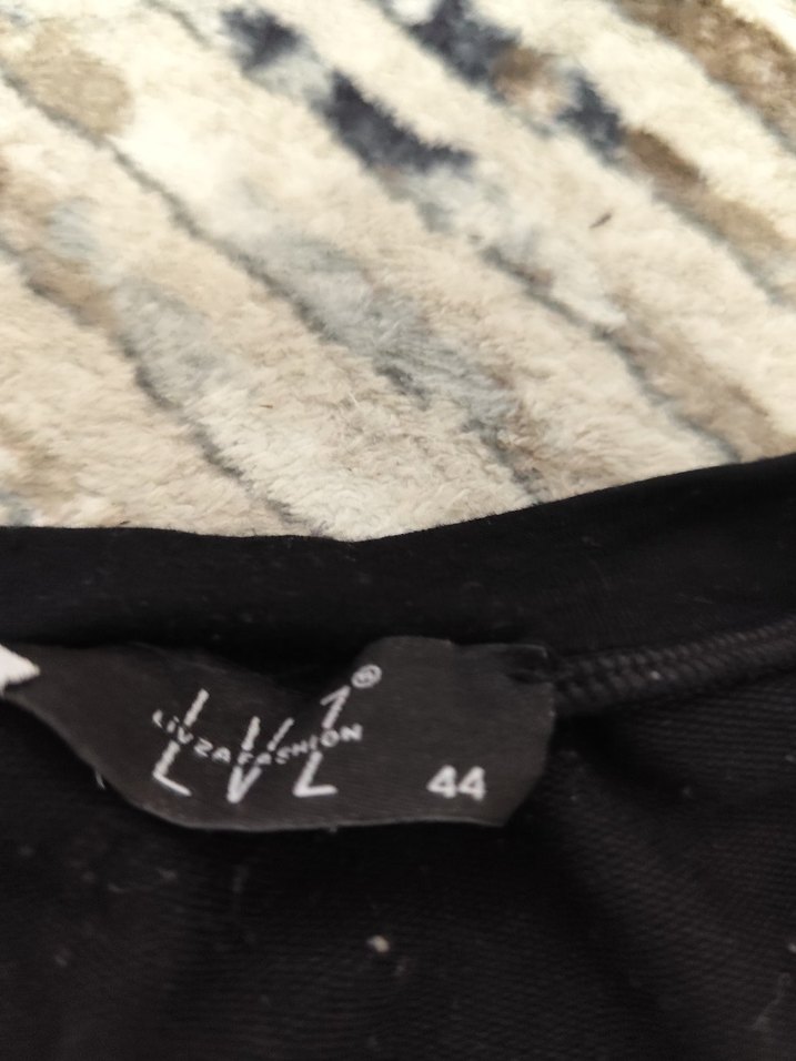 Siyah bisiklet yaka Midi Tunik - Görsel 2