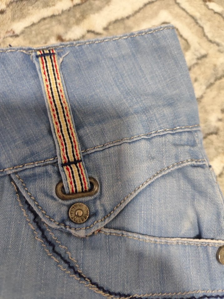 Gri Midi Denim Kadın Etek - Görsel 3