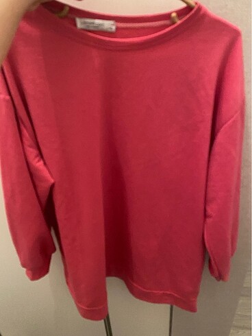 Diğer Pembe sweat düz