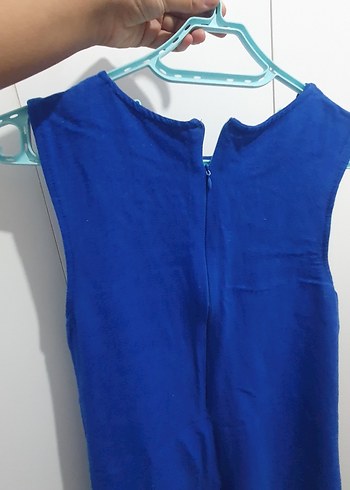 Mavi Kolsuz elbise - Görsel 2