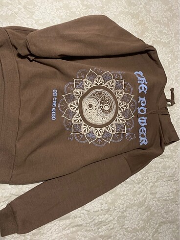 Koton kahverengi sweatshirt kadın