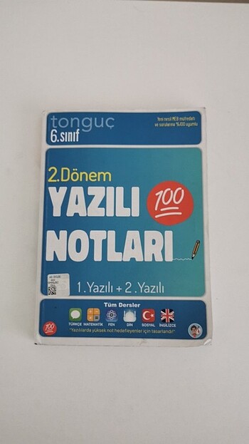 Tonguç 6. Sınıf 2. Dönem yazılı notları