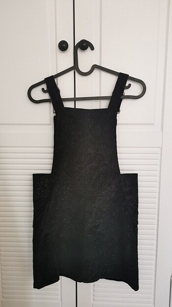 Kız çocuk kadife  salopet elbise - Görsel 4