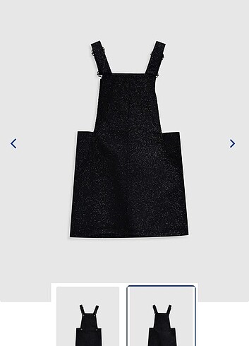 Kız çocuk kadife  salopet elbise - Görsel 2