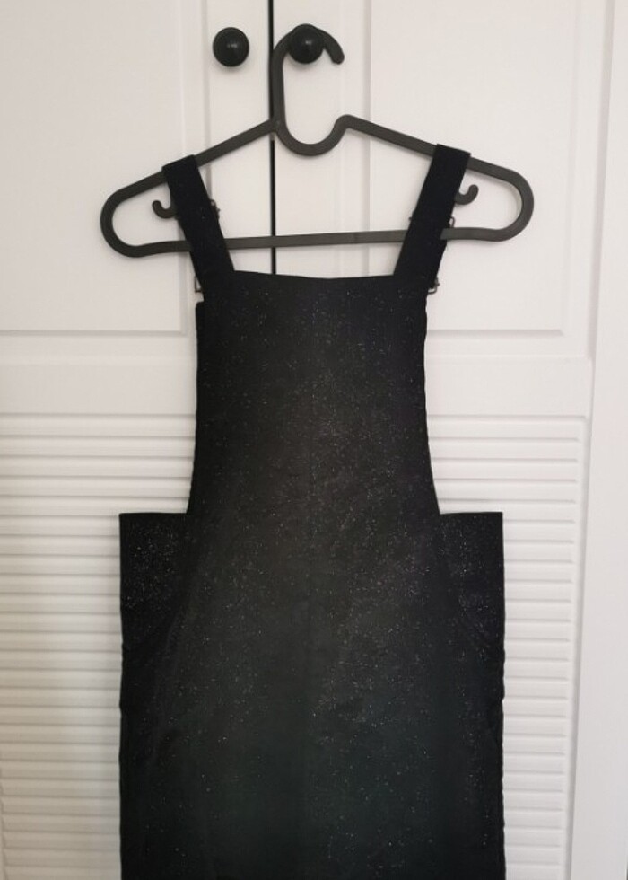 Kız çocuk kadife  salopet elbise - Görsel 4