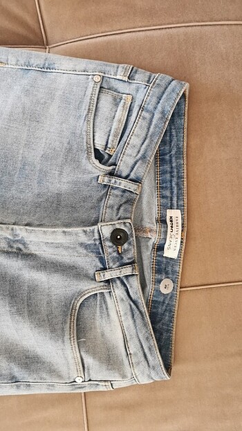 Yırtık Koton Jeans - Görsel 4