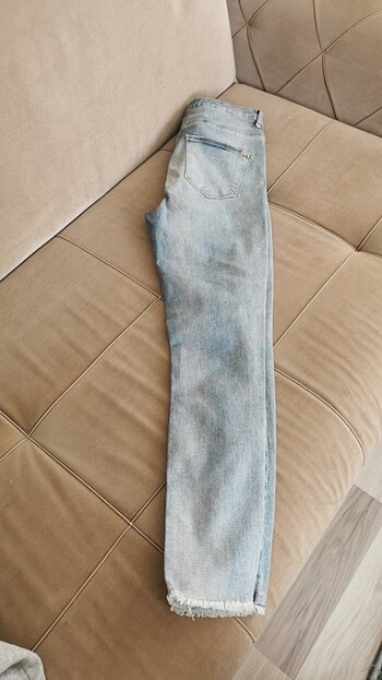 Yırtık Koton Jeans - Görsel 7