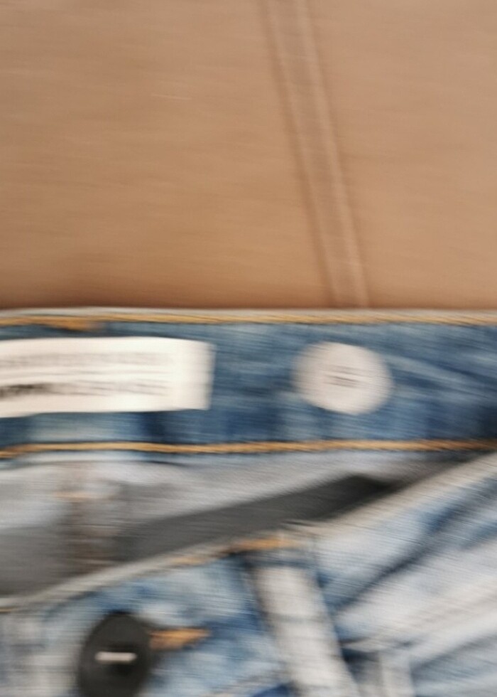 Yırtık Koton Jeans - Görsel 5