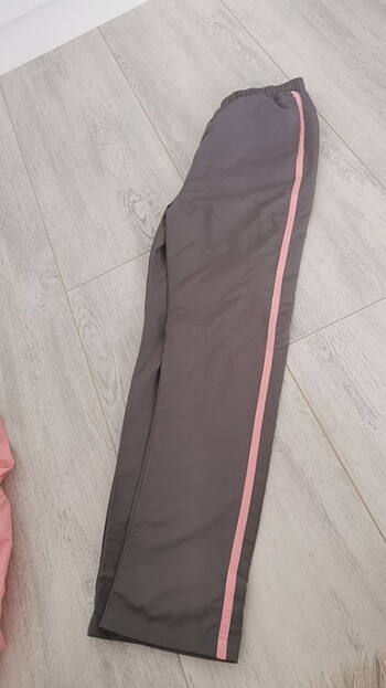 Kzı çocuk eşofman takımı gri ve pembe - Görsel 2