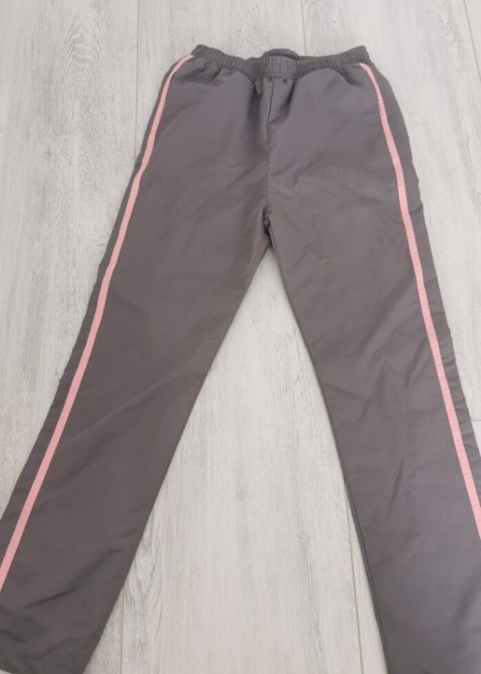 Kzı çocuk eşofman takımı gri ve pembe - Görsel 3