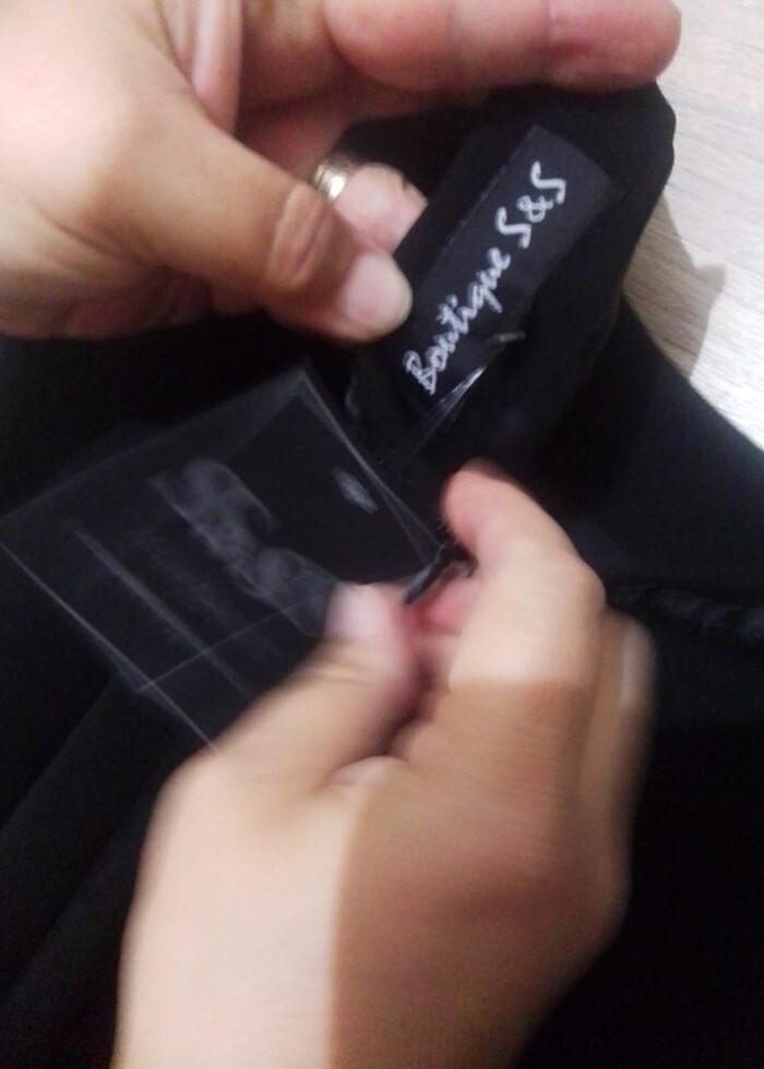 Siyah renk elbise  - Görsel 2