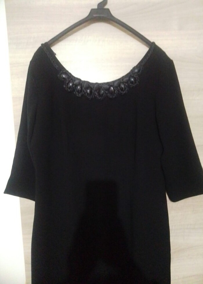 Siyah renk elbise  - Görsel 3