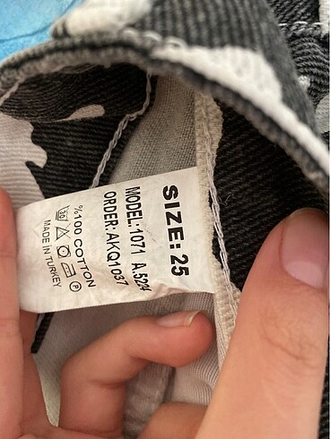 26 Beden Zebra pantolon