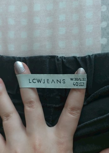 LC Waikiki Siyah Lastikli Kadın Denim Pantolon lcw