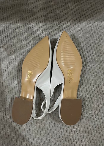 37 Beden Beyaz Stiletto Tokalı Kadın Abiye Ayakkabı