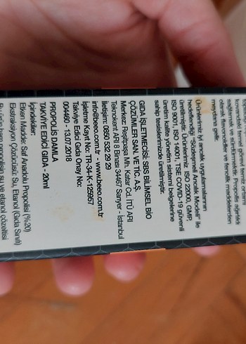 Beeo Propolis Damla 20 ml Takviye Edici Gıda - Görsel 6