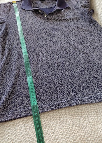 Erkek Lacivert Batik Desenli Polo Tişört - Görsel 7