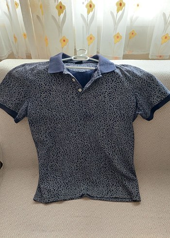 Erkek Lacivert Batik Desenli Polo Tişört - Görsel 13