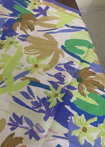 Freshscarfs pamuk ipek desenli eşarp - Görsel 3