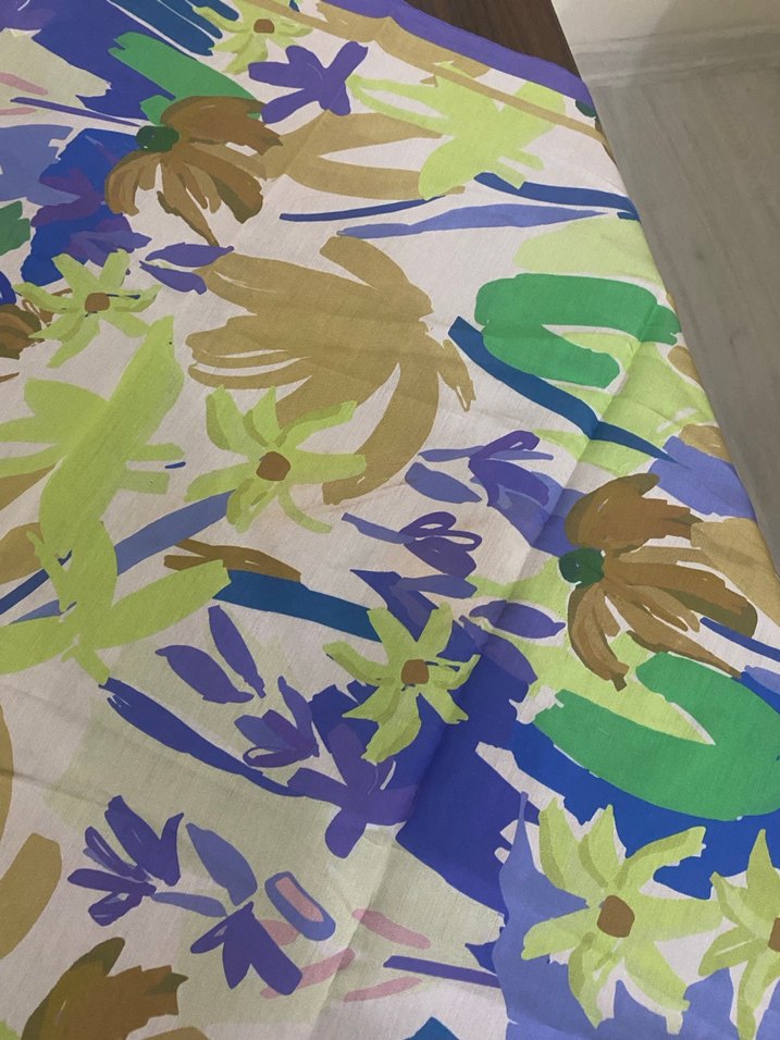 Freshscarfs pamuk ipek desenli eşarp - Görsel 3