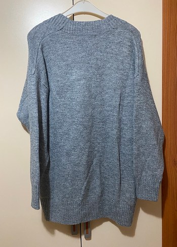 Mango gri Düğmeli Uzun Kollu Kadın Hırka - Görsel 3