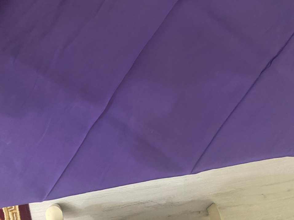 Freshscarfs pamuk ipek eşarp mor - Görsel 2