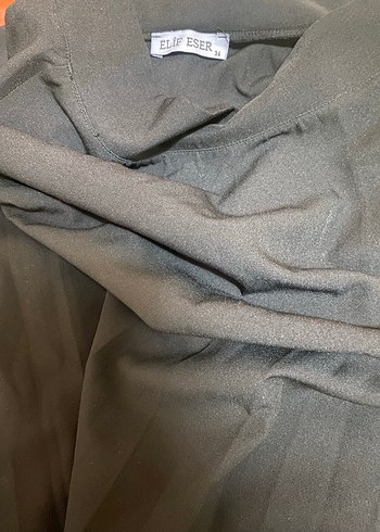 Elif eser Siyah Drapeli Kadın Etek - Görsel 3