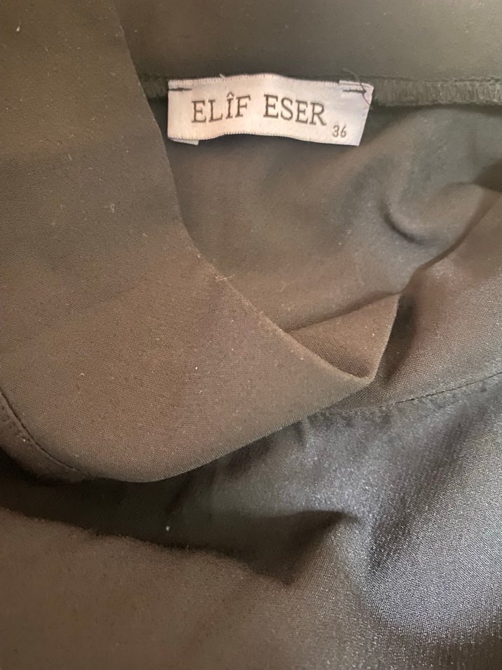 Elif eser Siyah Drapeli Kadın Etek - Görsel 2