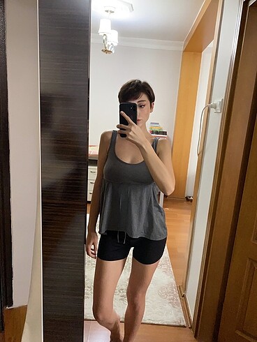 Gri spor bluz