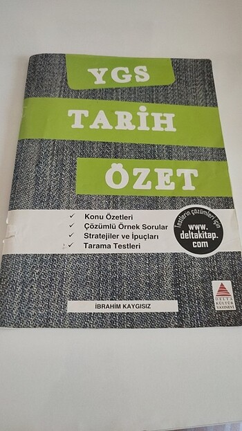 DELTA YAYINCILIK TARİH ÖZET KONU ANLATIMI
