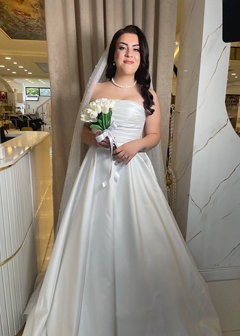 Oleg Cassini 2025 Saten Gelinlik (Dremon for Oleg Cassini)